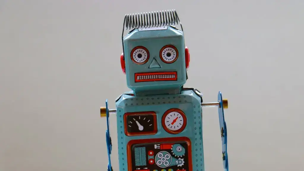 Foto av leksaksrobot